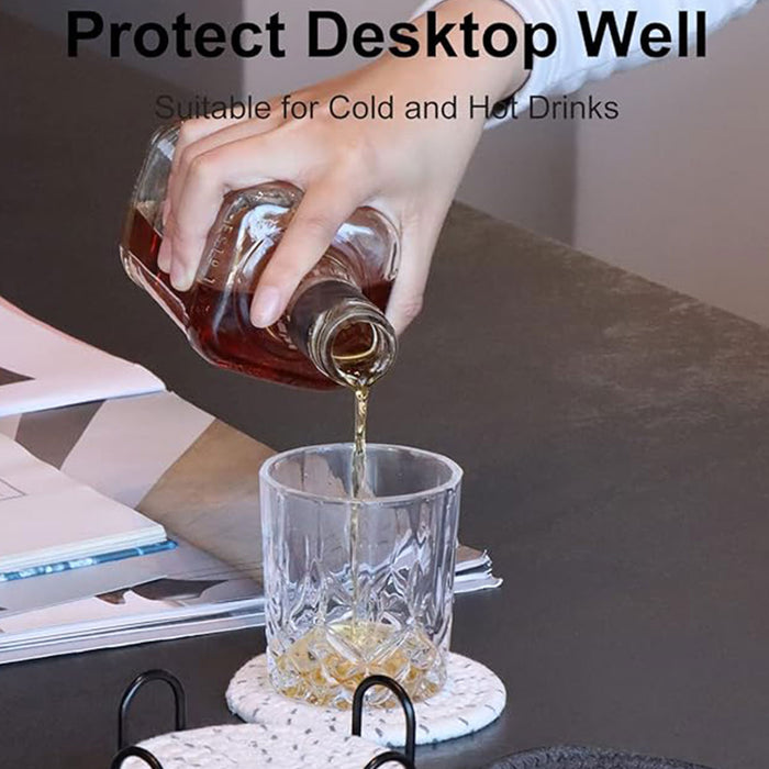 8Pcs Woven Cotton Rope Coasters for Coffee Tea