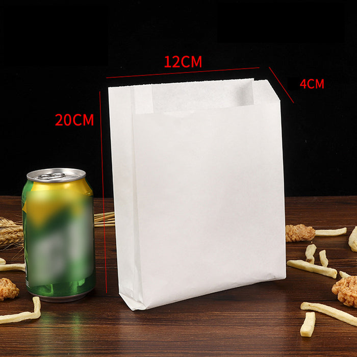 1000 PCS Premium Oil-proof Paper Bag Takeaway Paper Bag for Takeout Supply