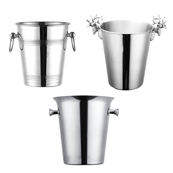 5L Stainless Steel Ice Bucket with Double Insulated Wall