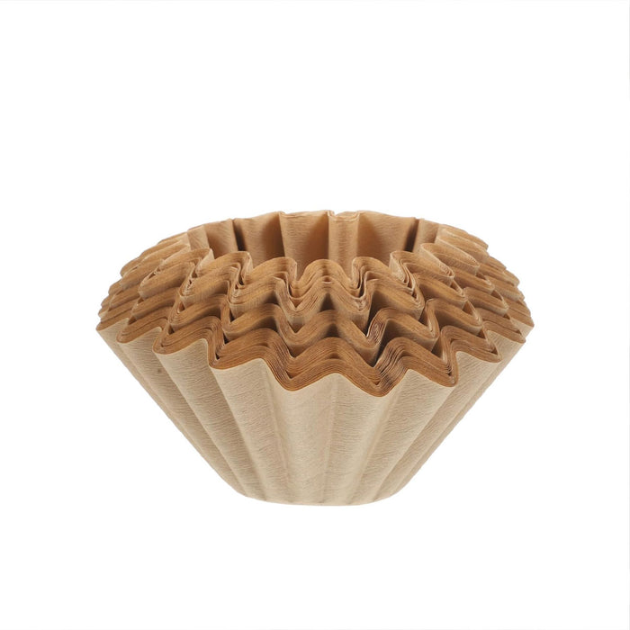 100 Pcs Coffee Filter Paper Bowl Shaped Pleated 8cm