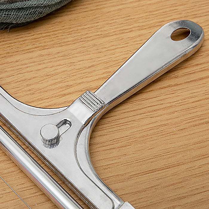 Stainless Steel Cheese Slicer with Adjustable Thickness Silver
