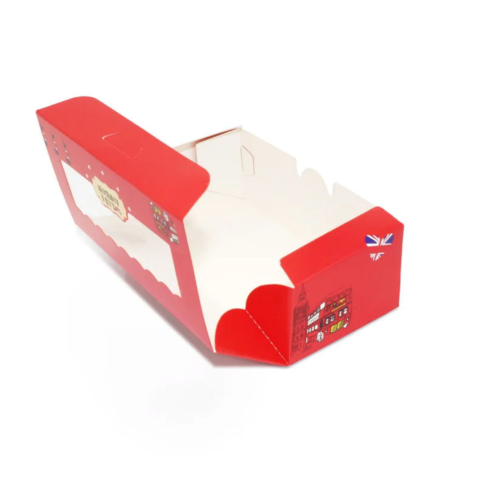 50 Pcs Window Cake Packaging Boxes Food-Grade Cardboard in 6 Styles