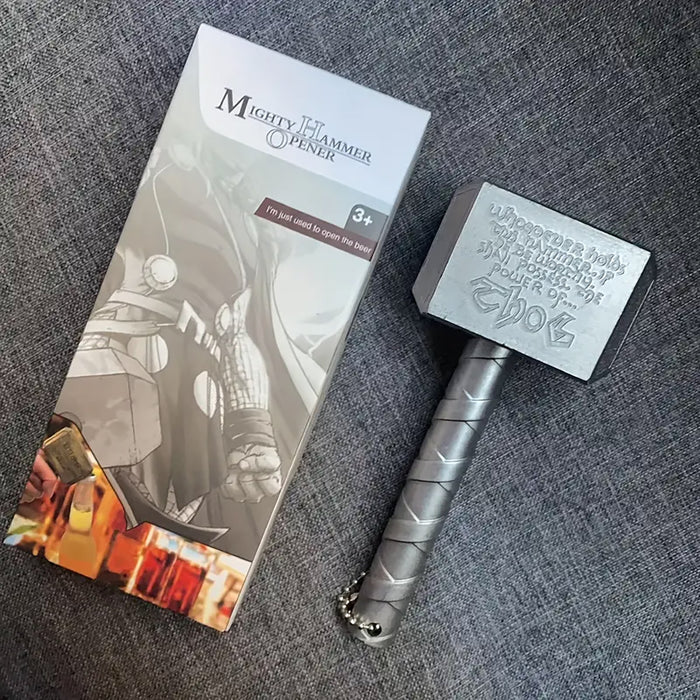 Thor Hammer Bottle Opener with Magnet Metal Bronze Silver