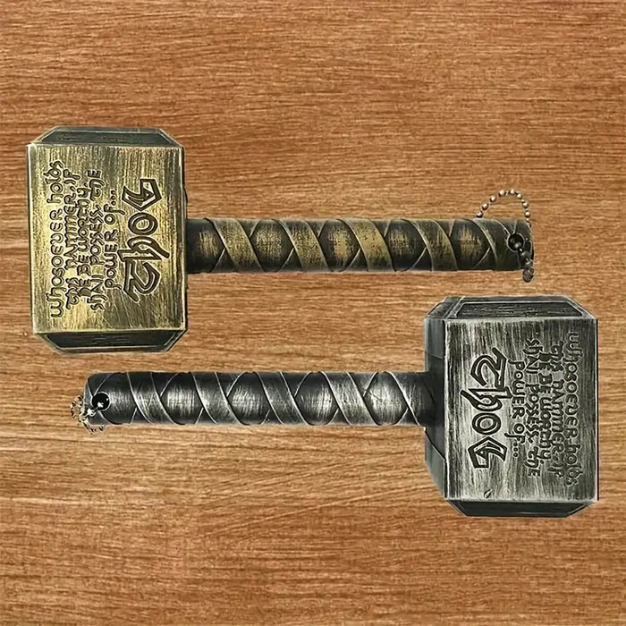 Thor Hammer Bottle Opener with Magnet Metal Bronze Silver