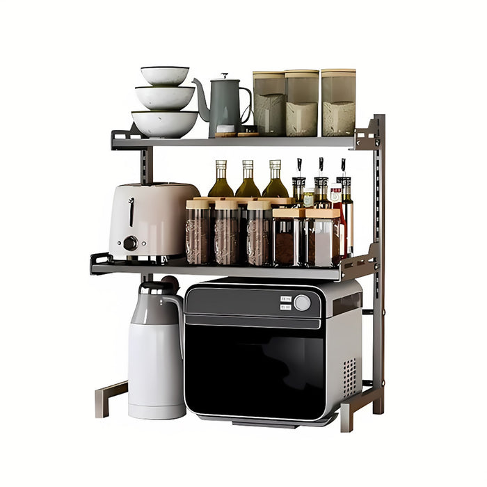 2 or 3 Tier Adjustable Carbon Steel Storage Rack Expandable