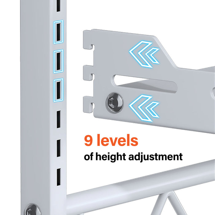 2 or 3 Tier Adjustable Carbon Steel Storage Rack Expandable