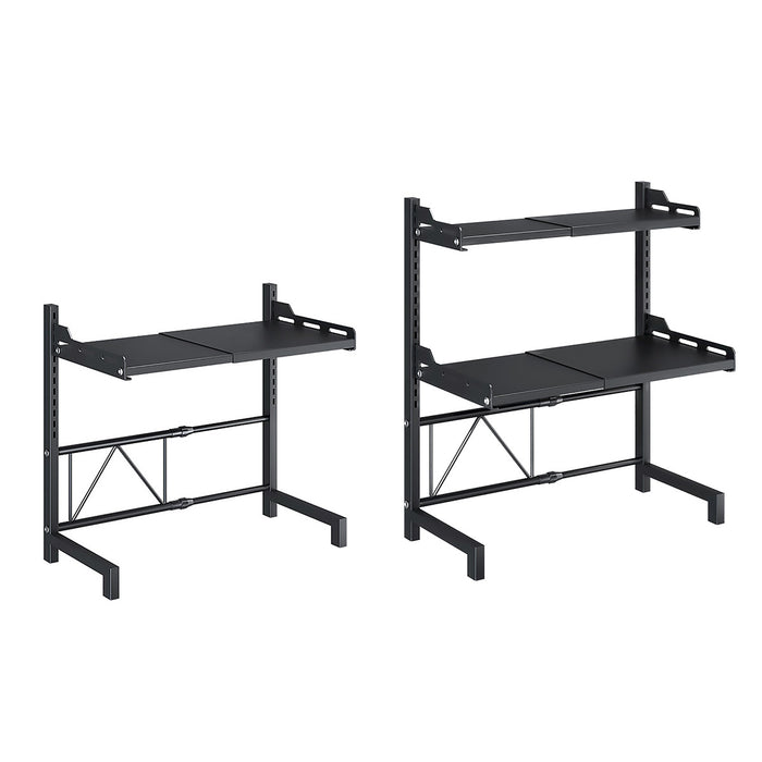 2 or 3 Tier Adjustable Carbon Steel Storage Rack Expandable