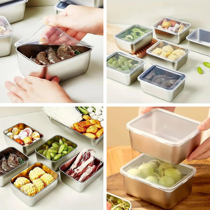 Stainless Steel Food Container Box Set of 6
