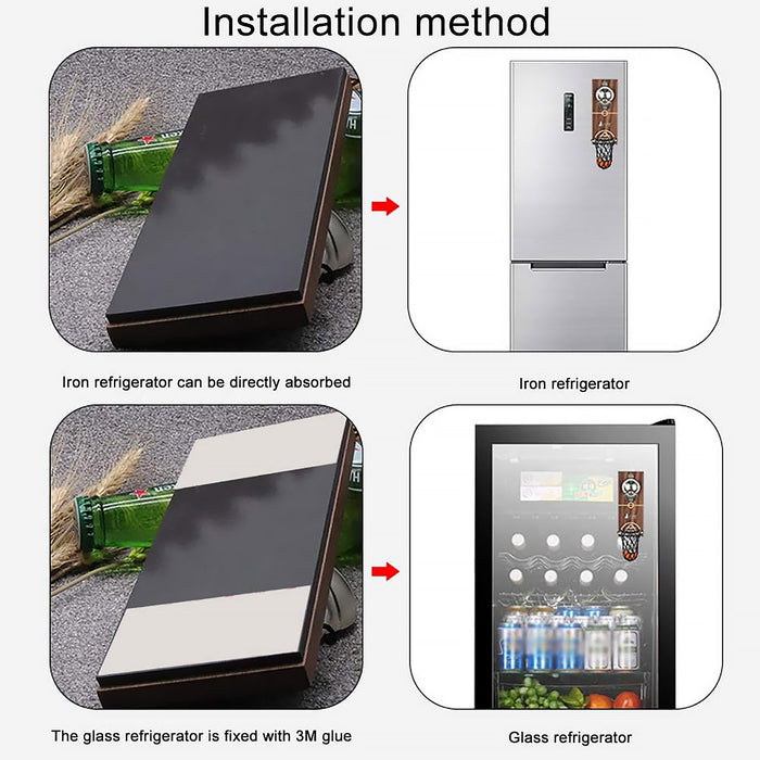 Magnetic Wooden Bottle Opener with Net Sports Design