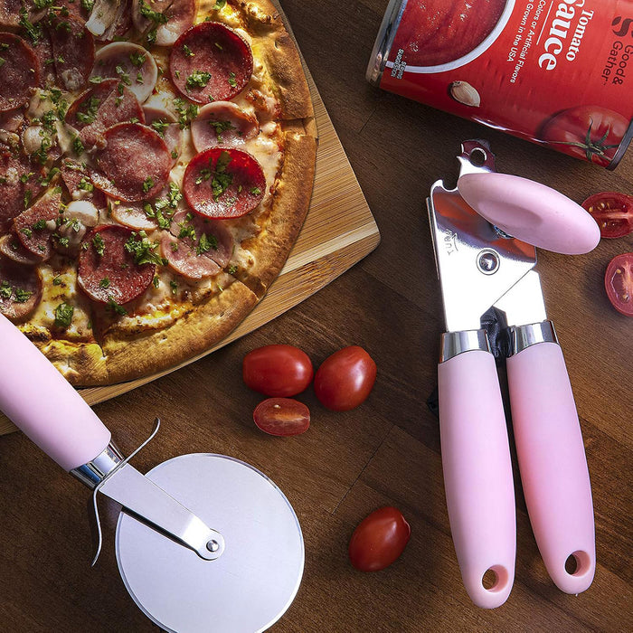 Copper Plated Stainless Steel Kitchen Tool Set of 7, Pink