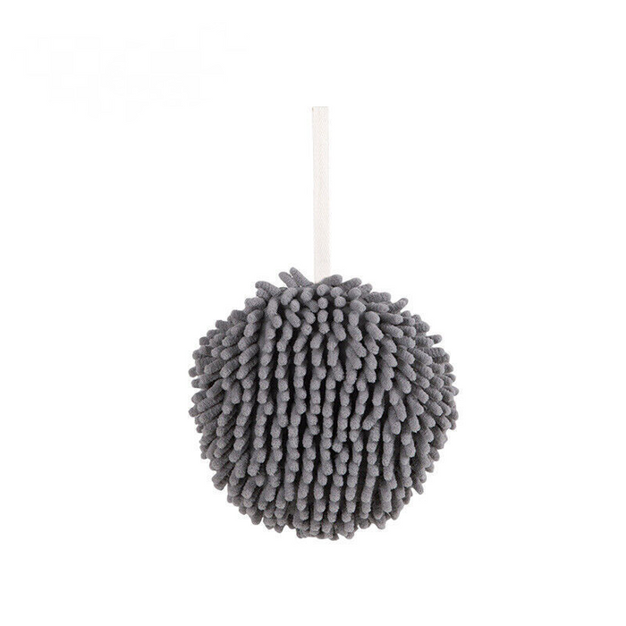 Plush Hand Drying Towel, Absorbent Kitchen Towel, Wall-Mounted with Hanging Rope