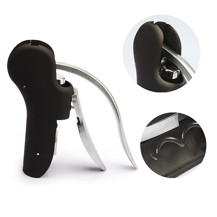 Goose Shaped Wine Bottle Opener Zinc Alloy Black Red