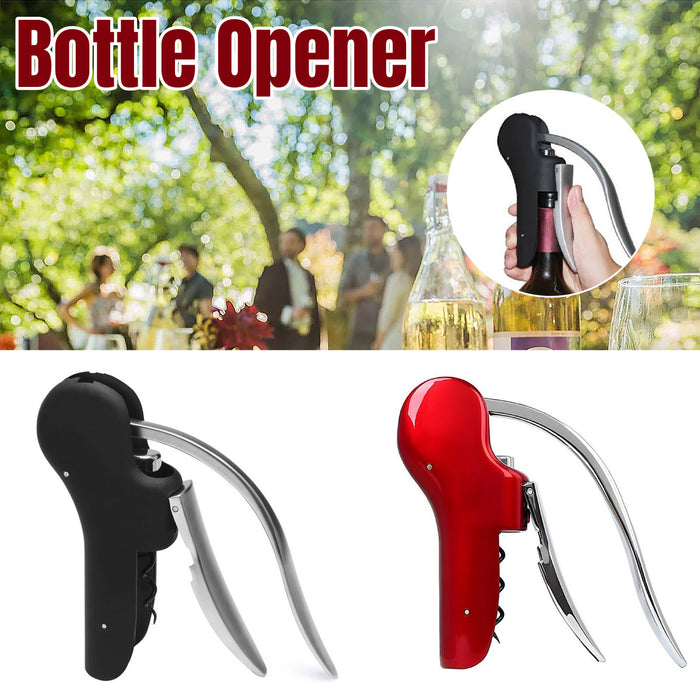 Goose Shaped Wine Bottle Opener Zinc Alloy Black Red