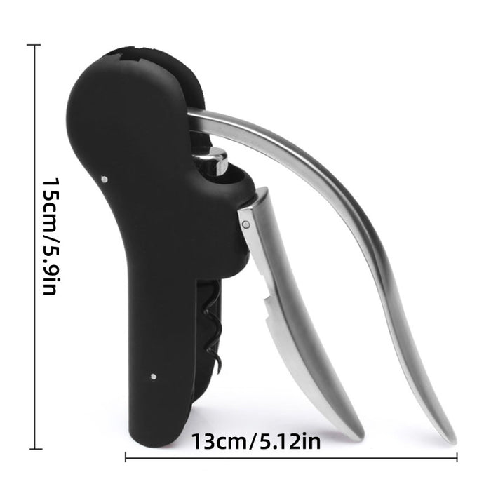 Goose Shaped Wine Bottle Opener Zinc Alloy Black Red
