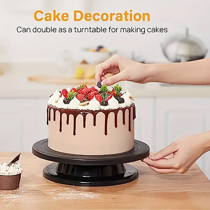 Rotating Cake Turntable Stand with Smooth 360 Degree Decorating Base