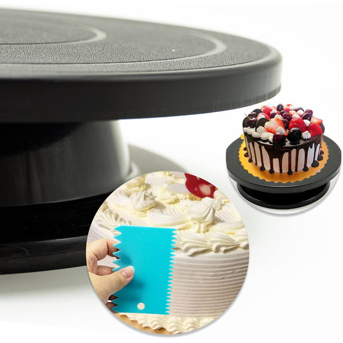 Rotating Cake Turntable Stand with Smooth 360 Degree Decorating Base