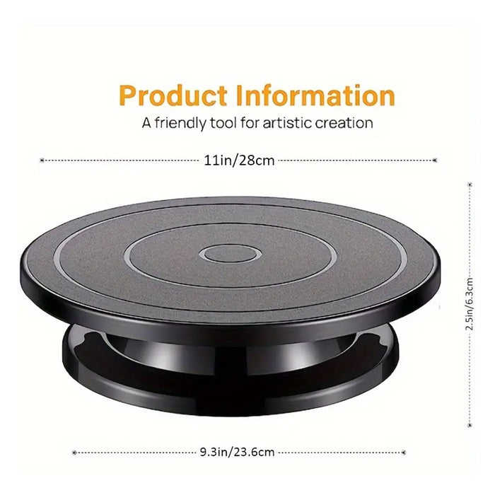 Rotating Cake Turntable Stand with Smooth 360 Degree Decorating Base