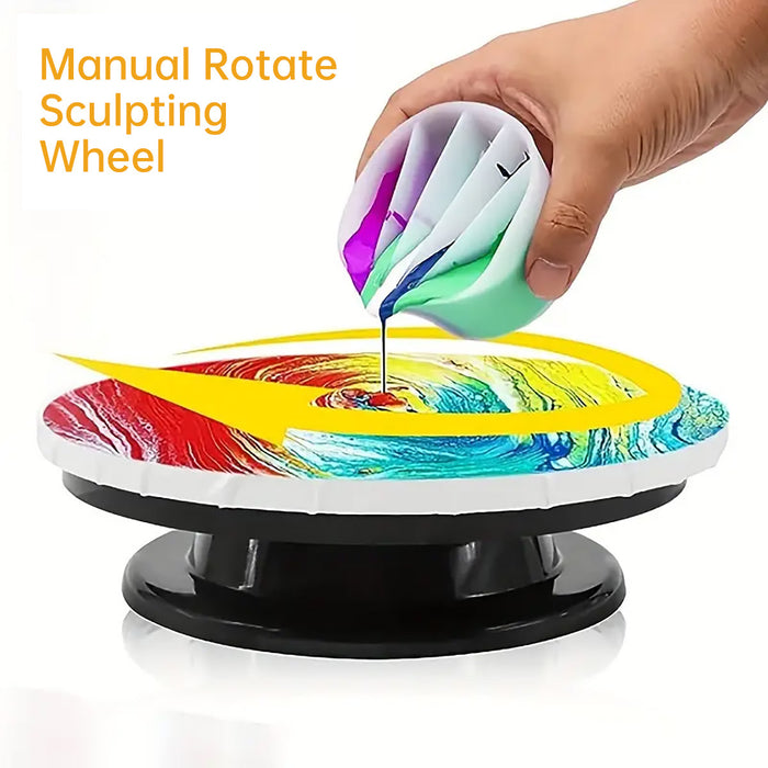 Rotating Cake Turntable Stand with Smooth 360 Degree Decorating Base