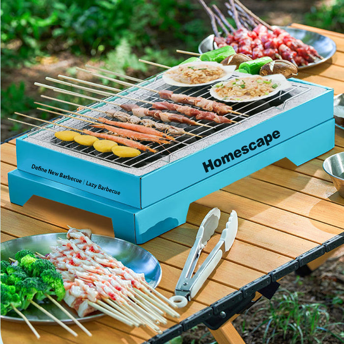 Large Disposable BBQ Grill With Stand For Outdoor Cooking