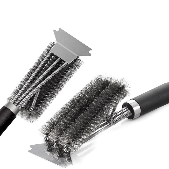 BBQ Grill Brush and Scraper 18 Inch Stainless Steel Bristles