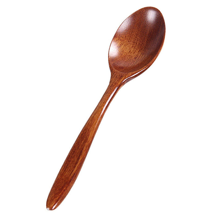 5 Pcs Wooden Spoons Durable Kitchen Tableware Set