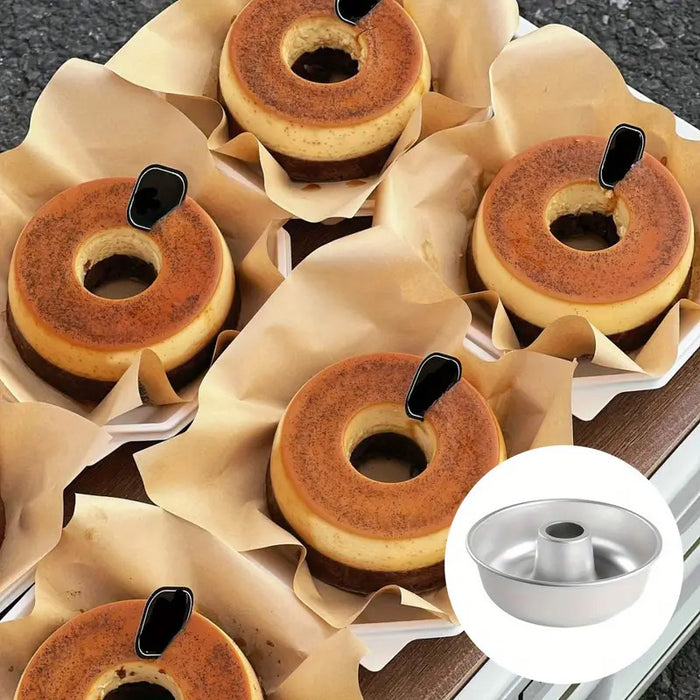 4 Pcs 4 Inch Hollow Cake Mould Nonstick Round Pan Set
