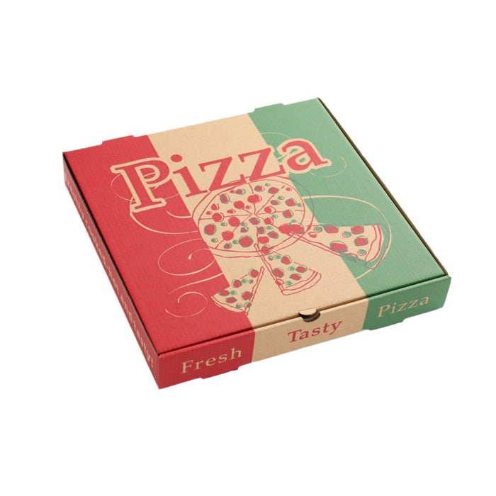 50 Pcs Pizza Packing Box with Foil Lining Recyclable Cardboard 7 to 13 inch