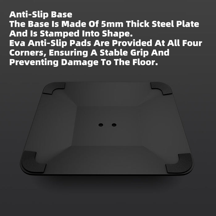 Restaurant Menu Display Stand 115cm with 3-Ring Binder Anti-Slip Base