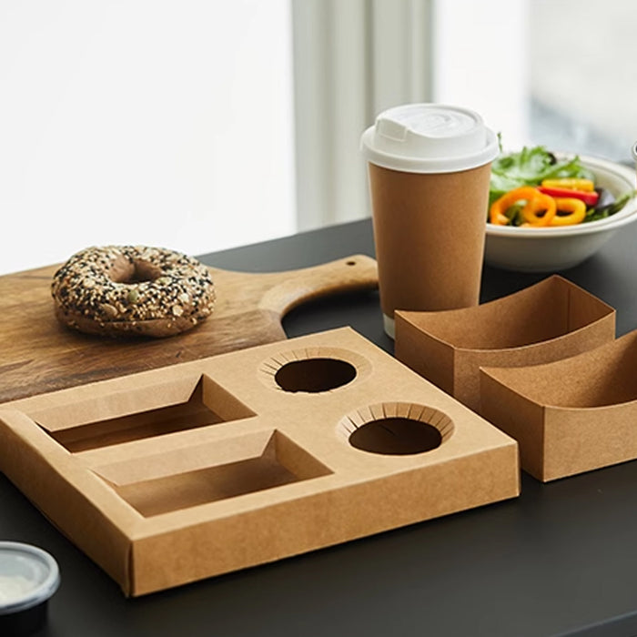 Meal Box for Hamburger Sandwich Snack Packaging, 25/50pcs