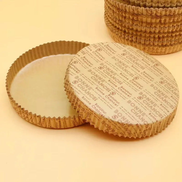 100PCS Non-Stick Oil-Proof Baking Paper Trays High Temperature Resistant