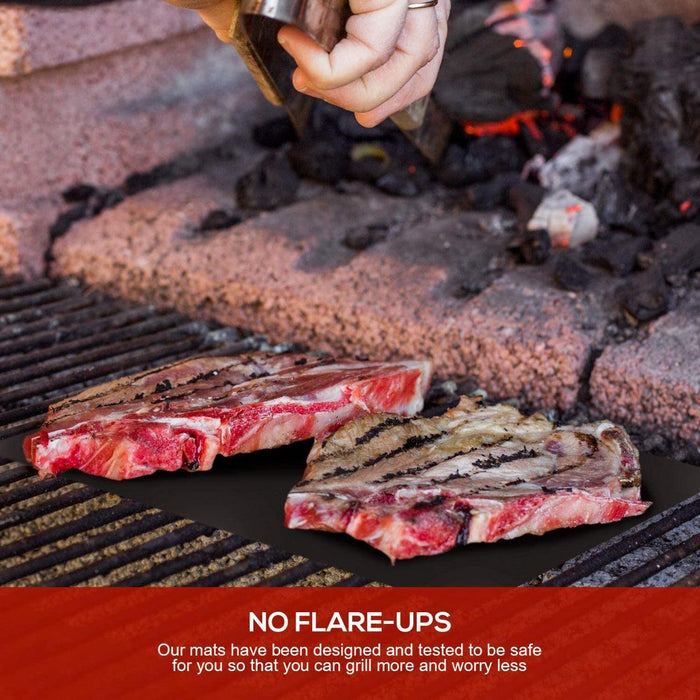 BBQ Grill Mats Non Stick PTFE Reusable Cooking Sheets