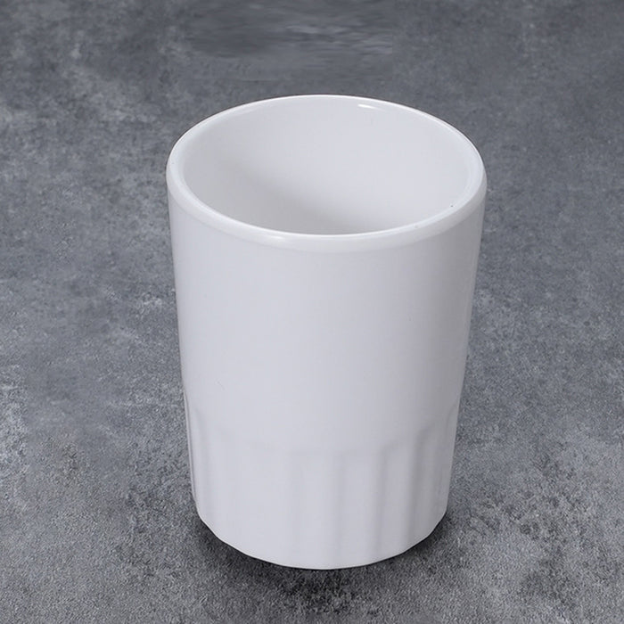 10 Pcs Melamine Tumbler Mugs Shatterproof White 98mm