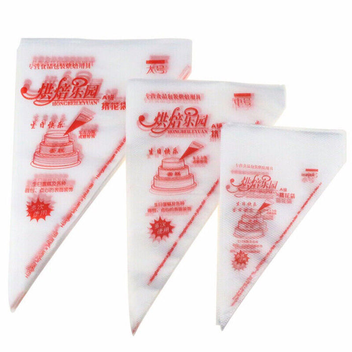 100/200PCS Disposable Pastry Bags for Cake Decorating