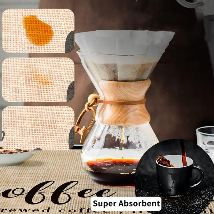 Coffee Maker Mat, Absorbent Drying Mat, 50x40cm