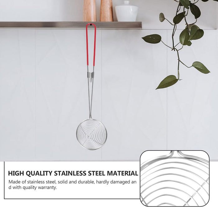 3 Piece Stainless Steel Slotted Spoons Set Anti Slip Handle