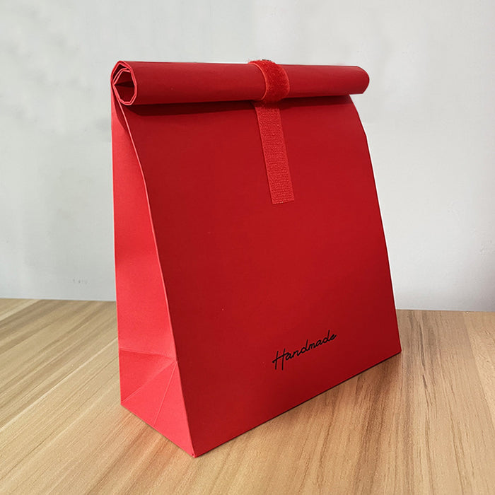 Creative Kraft Paper Gift Bags with Velcro Seal, 20pcs