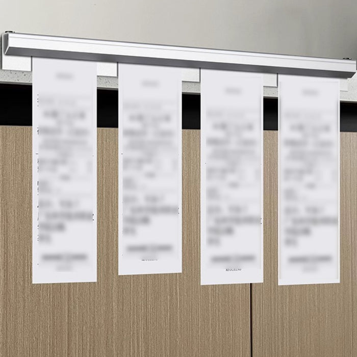 50cm Aluminum Alloy Ticket Holder with Glass Bead Rail Self-Adhesive