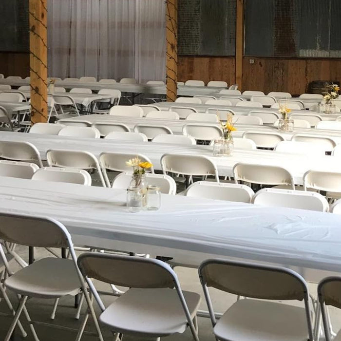 6pcs Solid Colour Party Tablecloths Wedding Table Covers Event Dining Decor