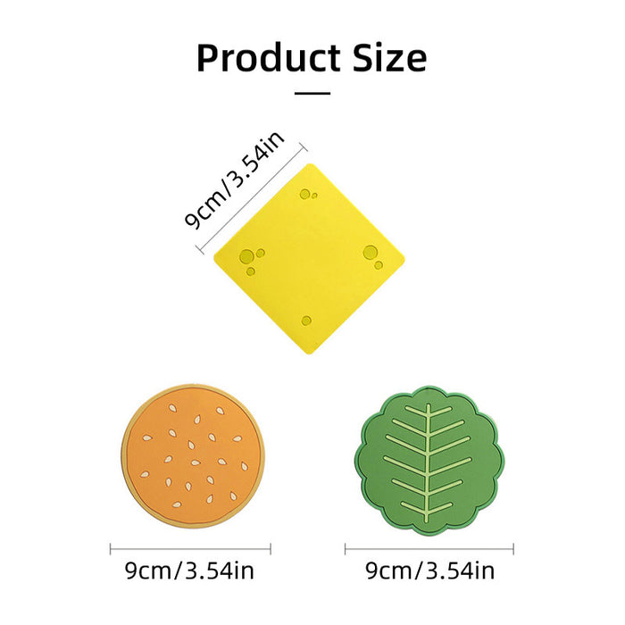 8pcs Anti Slip Coasters Set Insulated Drink Mats