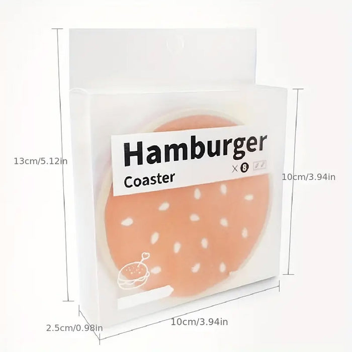 8pcs Anti Slip Coasters Set Insulated Drink Mats