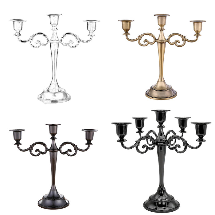 Alloy Candelabra 3 Or 5 Arm Wedding Table Centerpiece
