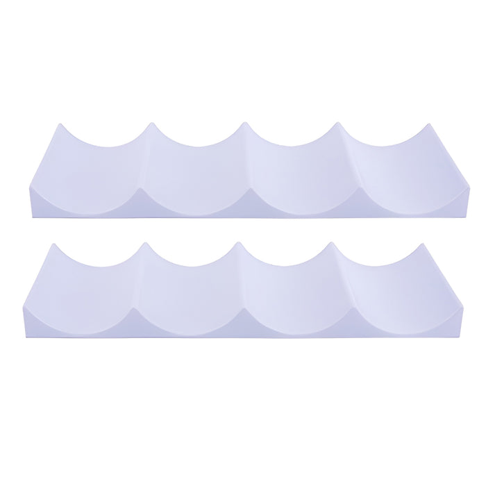 1/2 Pcs Horizontal Wine Rack PP Wave Groove 10 Bottles