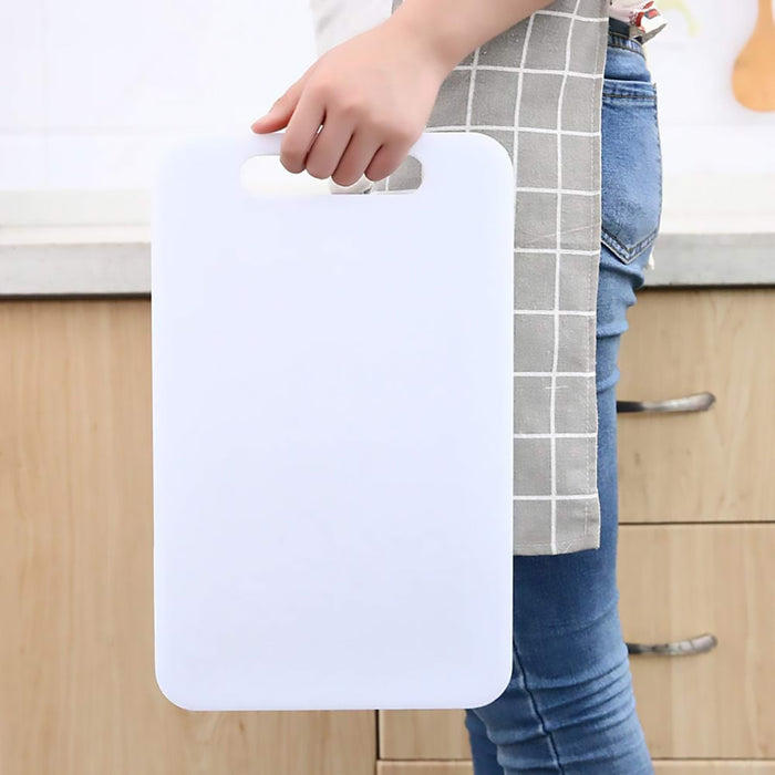 4 Pcs Plastic Cutting Board Set PP 0.5cm White