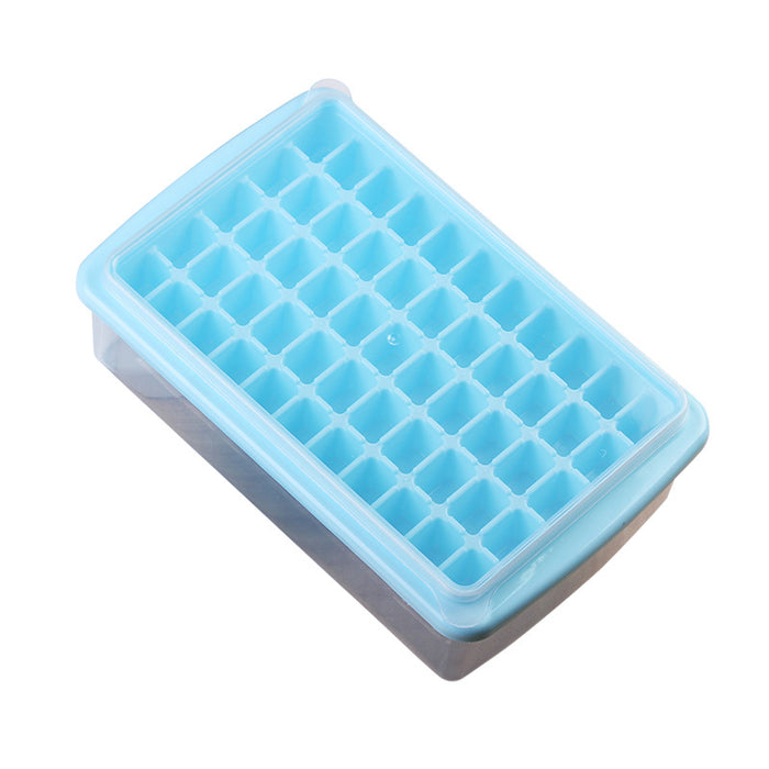 55 Grid Ice Cube Tray with Lid Storage Box and Scoop Set