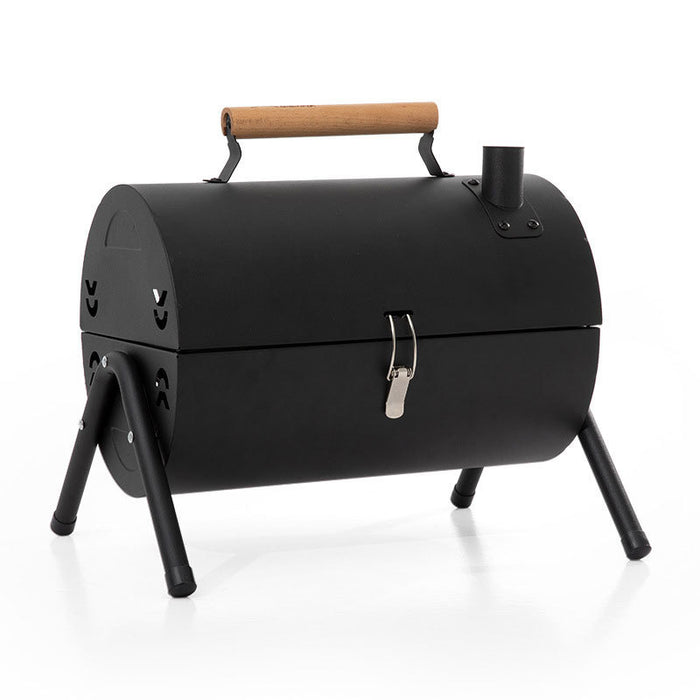 Portable Charcoal BBQ Grill with Foldable Legs and Dual Air Vents