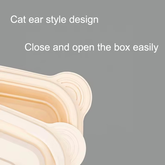 50Pcs Corn Starch Lunch Boxes Biodegradable Takeout Food Containers