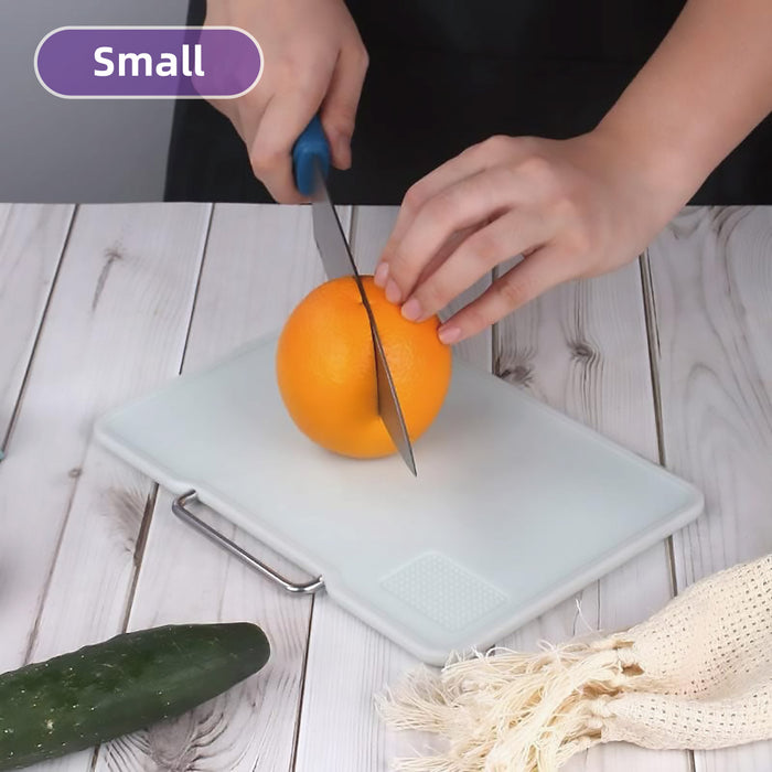 3 Pcs Cutting Board Set Double Sided With Stand Purple