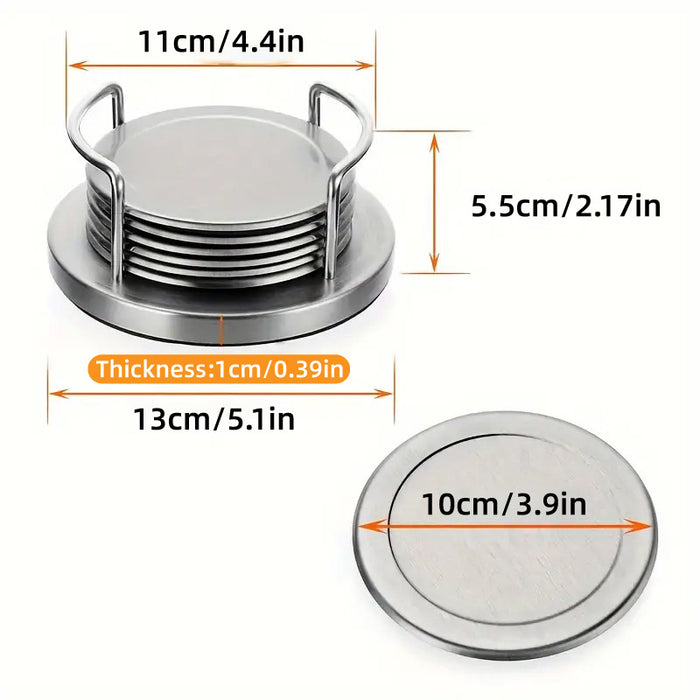 Stainless Steel Heat Insulating Round Table Cup Mat