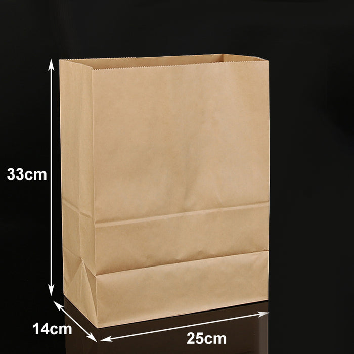 500 Pcs Food Grade Kraft Paper Bags for Bakery and Gift Packaging