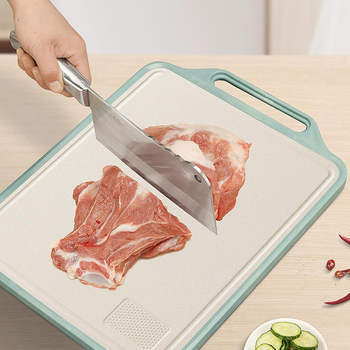 Double Sided Cutting Board Steel Wheat Fiber 39cm